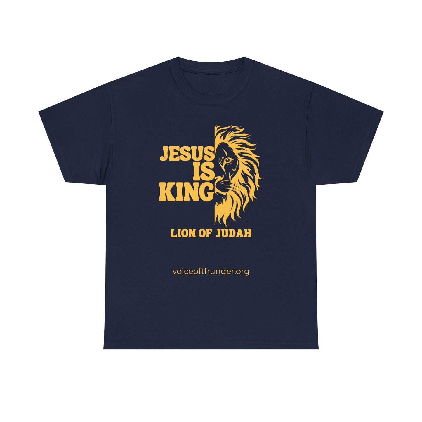 Jesus Is King – Lion of Judah Christian T-Shirt | Bold Faith Statement