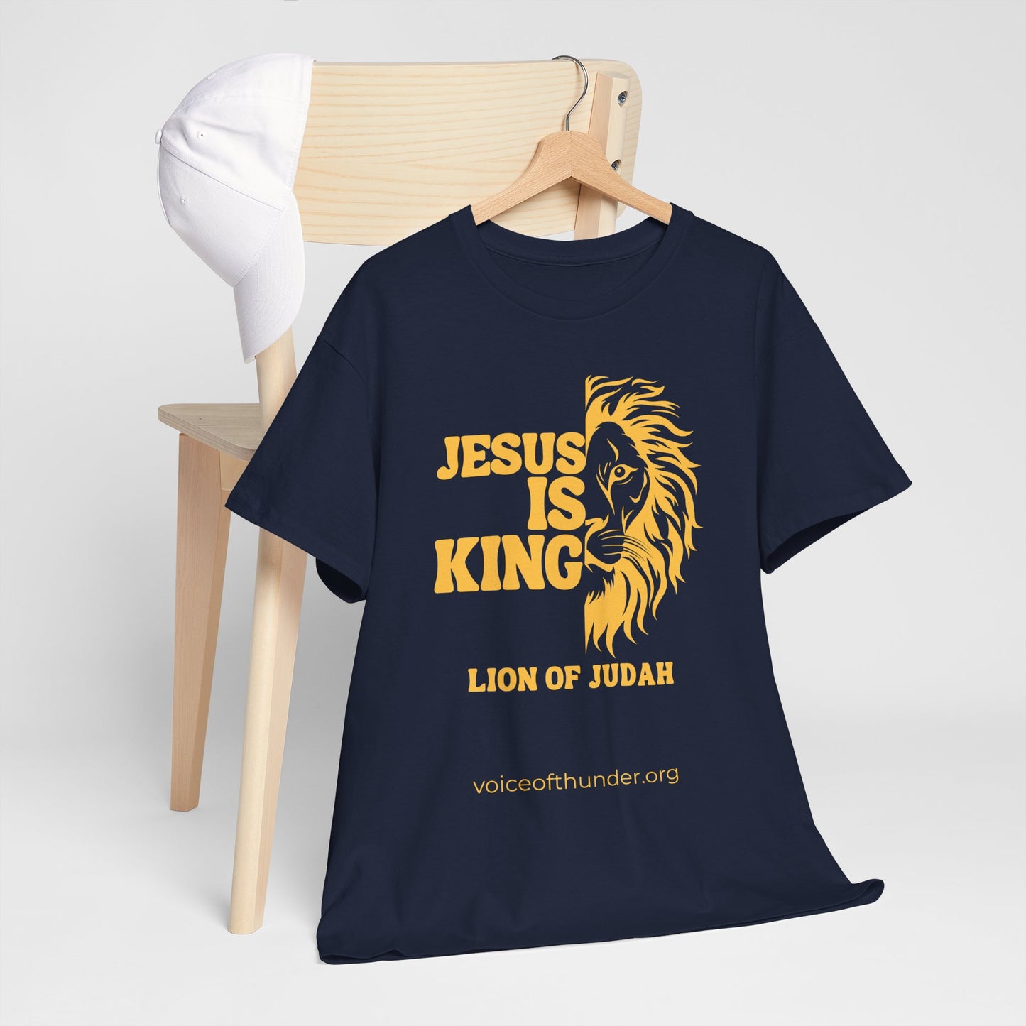 Jesus Is King – Lion of Judah Christian T-Shirt | Bold Faith Statement