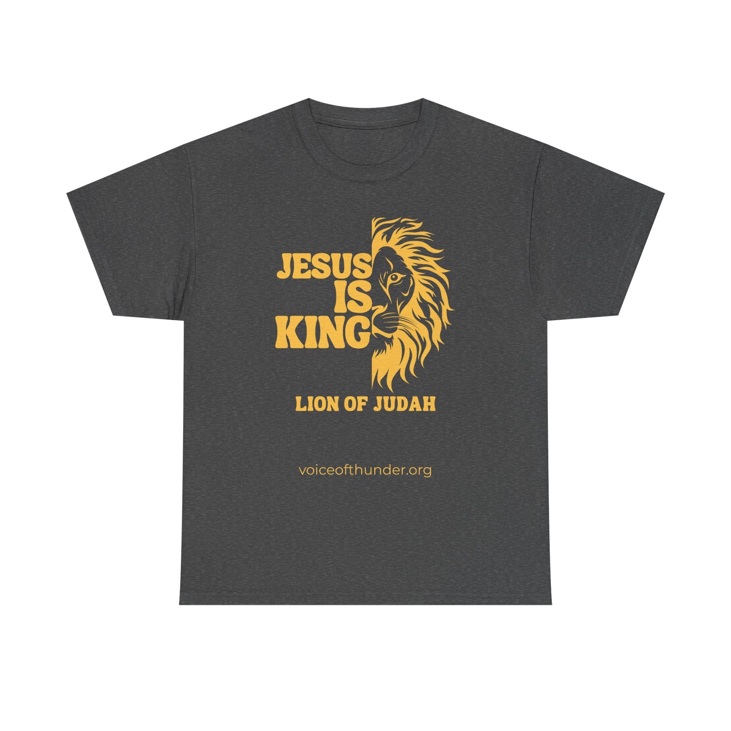 Jesus Is King – Lion of Judah Christian T-Shirt | Bold Faith Statement