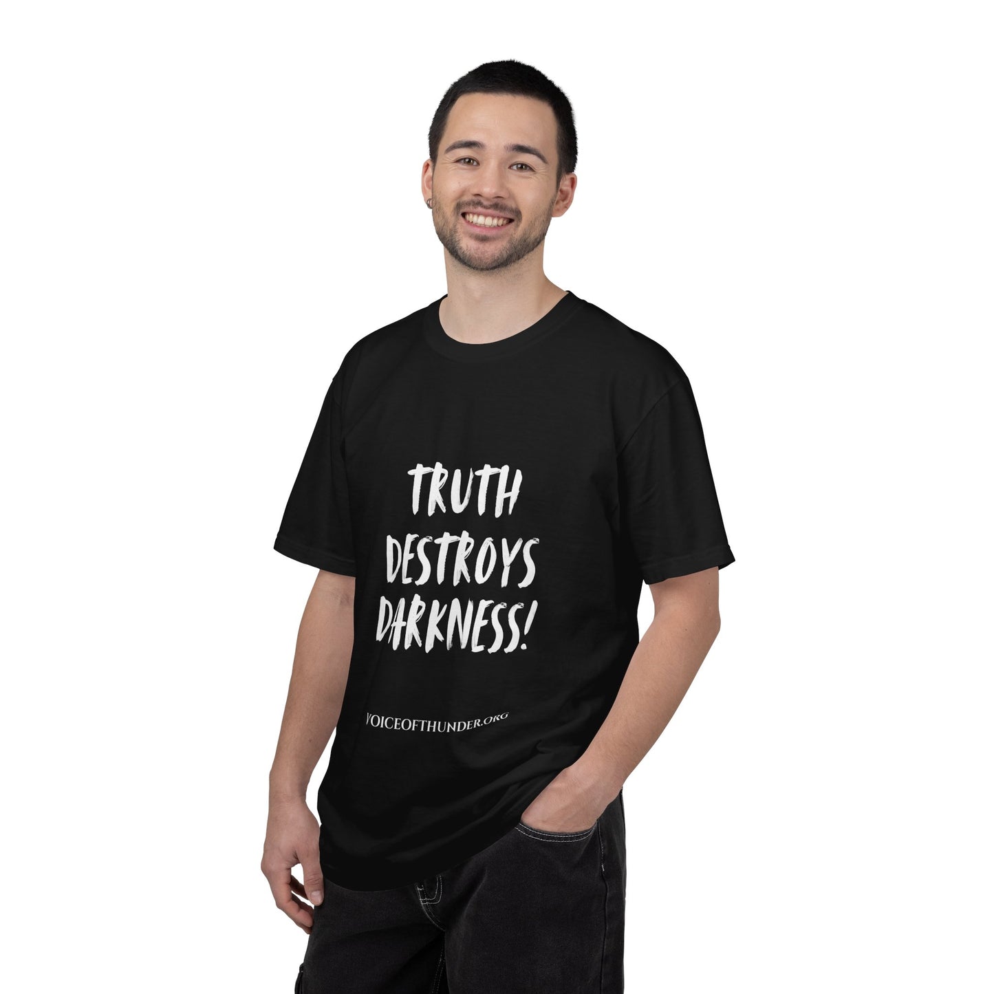 Truth Destroys Darkness T-Shirt — Inspirational Faith Graphic Tee