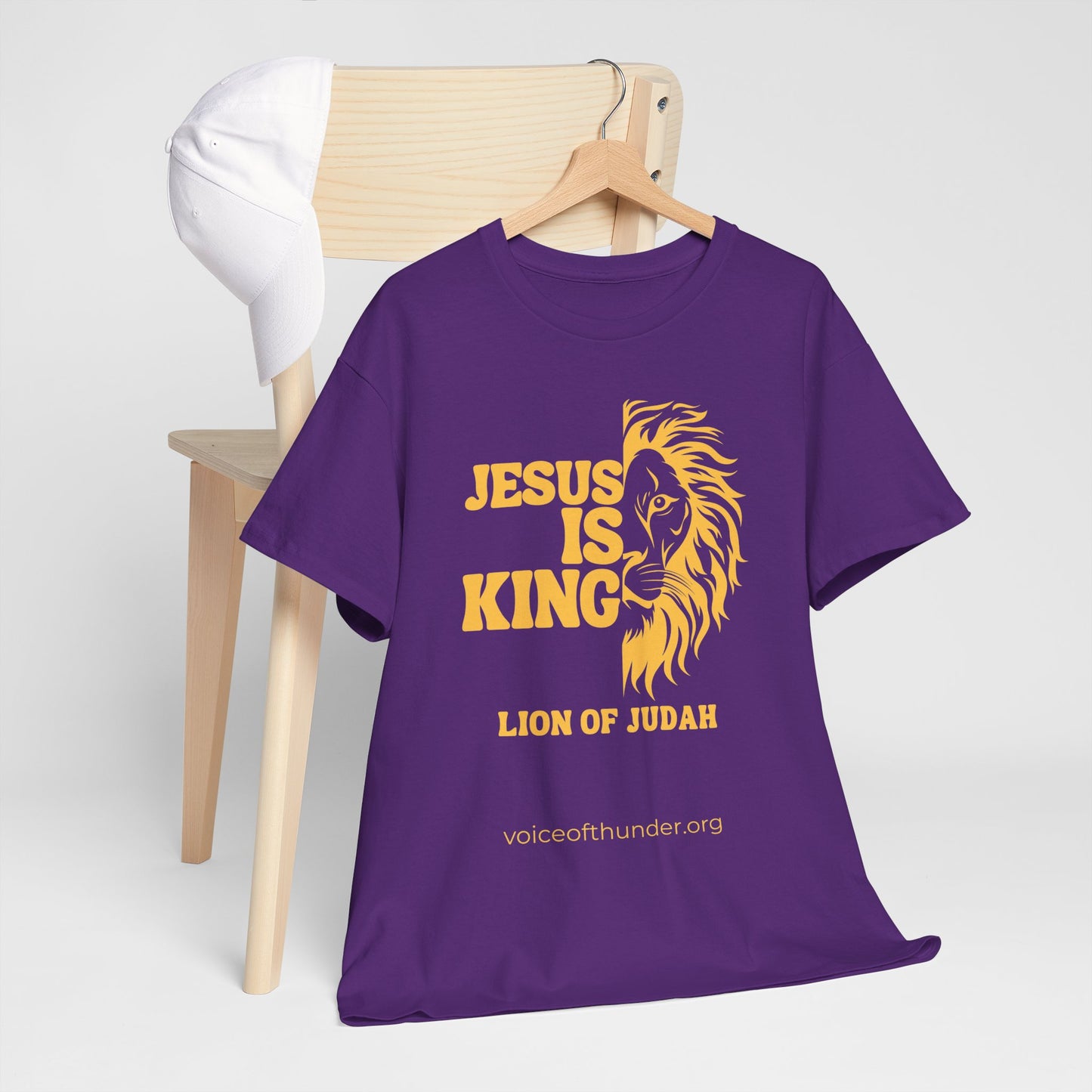 Jesus Is King – Lion of Judah Christian T-Shirt | Bold Faith Statement