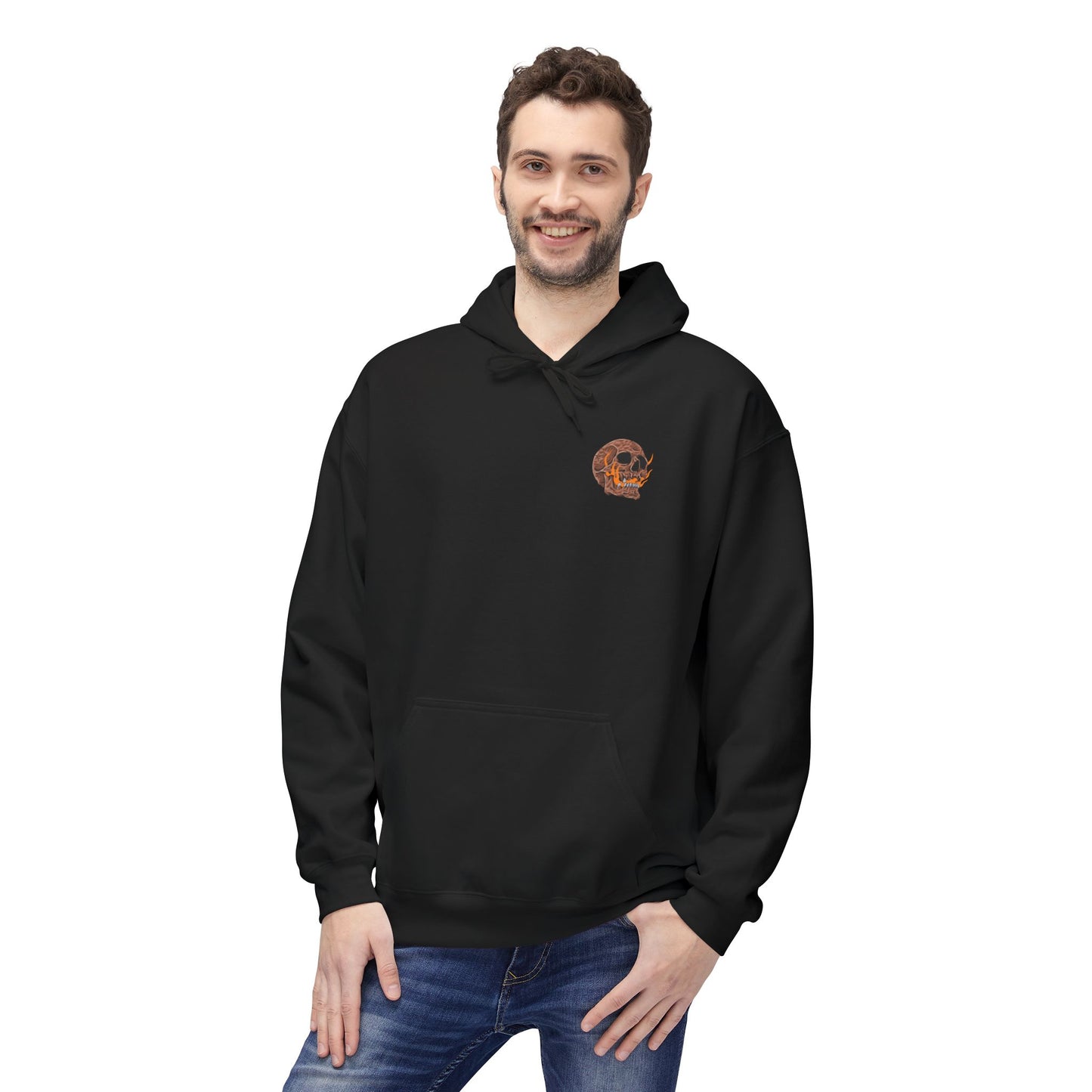 Isaiah 66:24 Skull & Flame Christian Hoodie – Uncompromising Biblical Truth