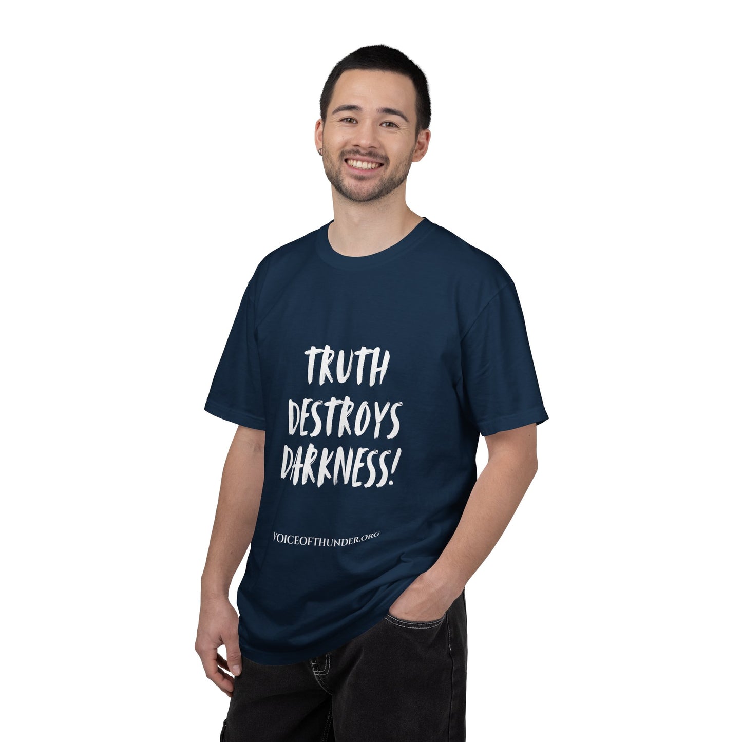 Truth Destroys Darkness T-Shirt — Inspirational Faith Graphic Tee