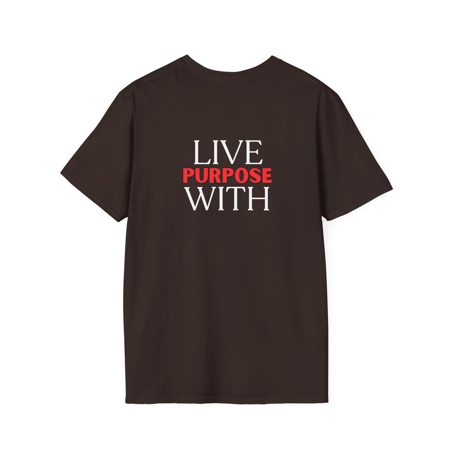 Jesus Wasn’t Hung So We Could Just Hang | Back-Print T-Shirt – LIVE WITH PURPOSE Edition