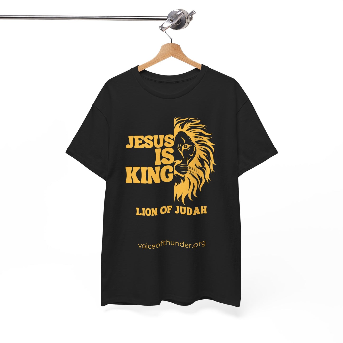 Jesus Is King – Lion of Judah Christian T-Shirt | Bold Faith Statement