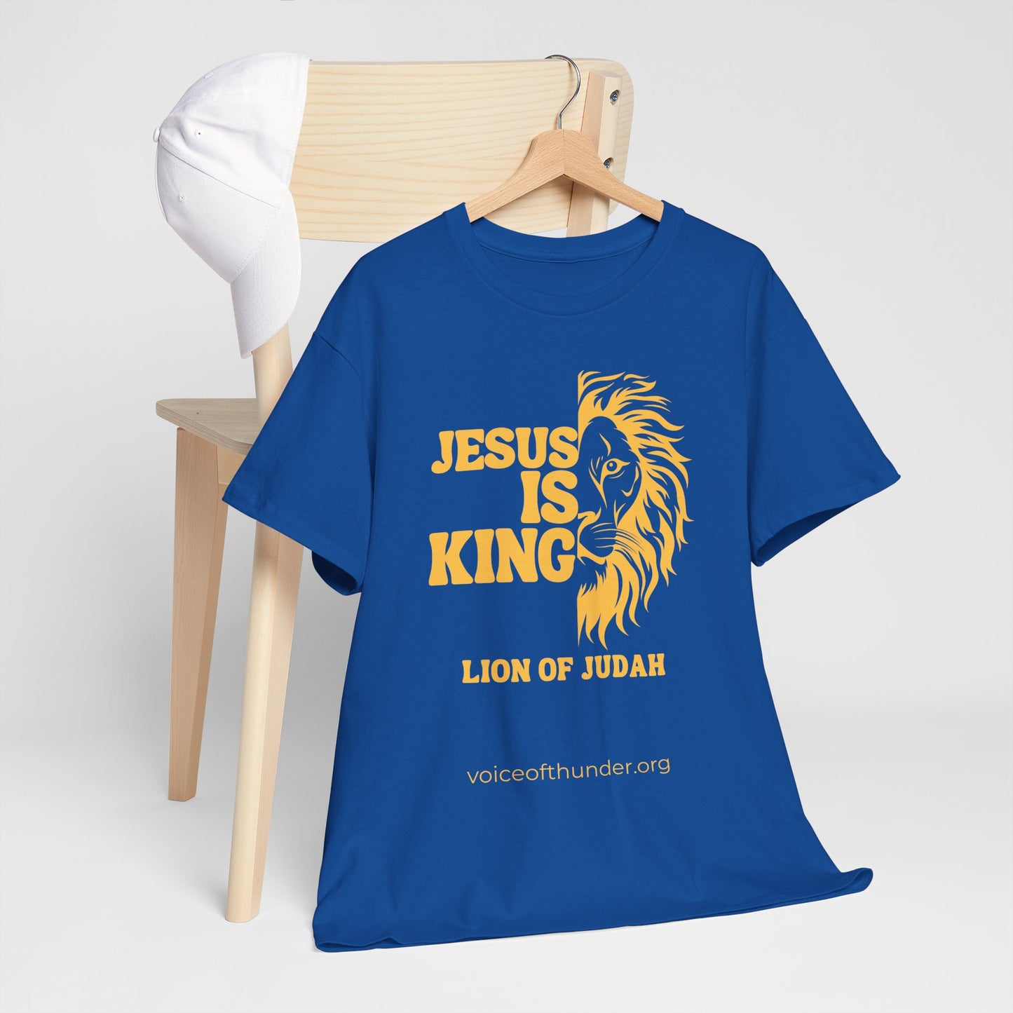 Jesus Is King – Lion of Judah Christian T-Shirt | Bold Faith Statement