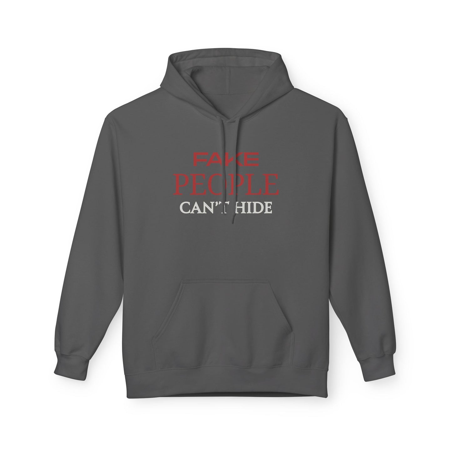 Fake People Can't Hide | Unisex Midweight Softstyle Fleece Hoodie