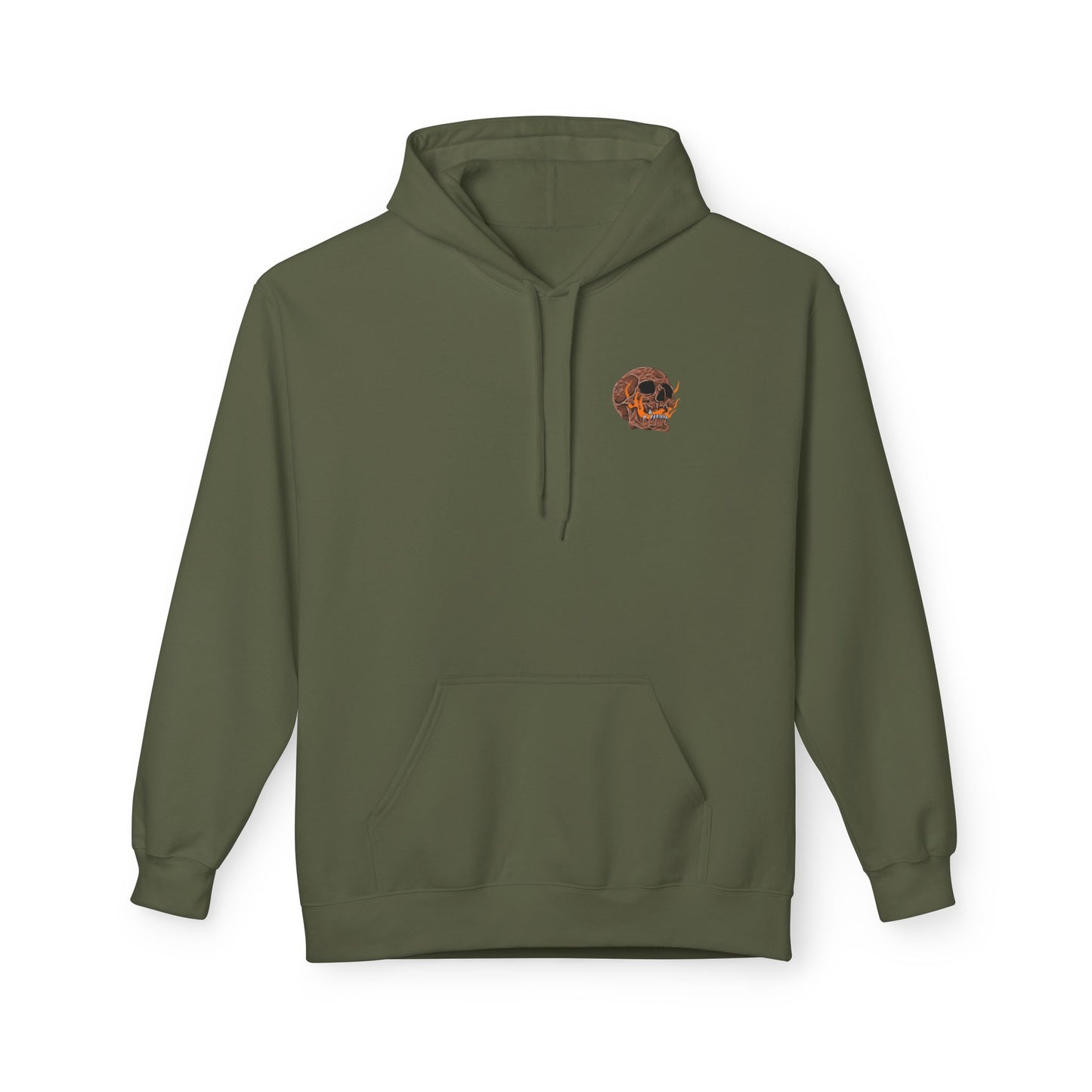 Isaiah 66:24 Skull & Flame Christian Hoodie – Uncompromising Biblical Truth
