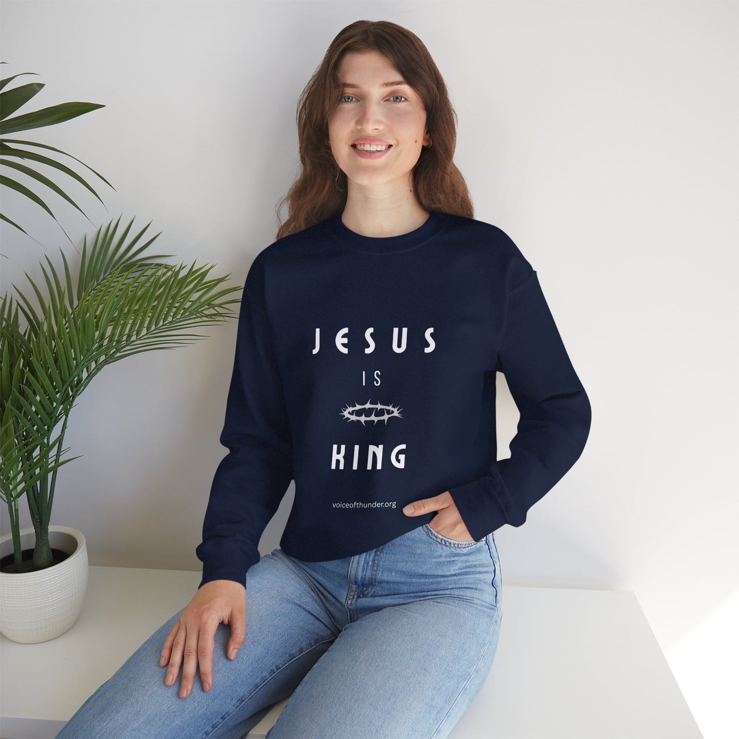 Jesus Is King – Christian Sweatshirt | Bold Faith Statement