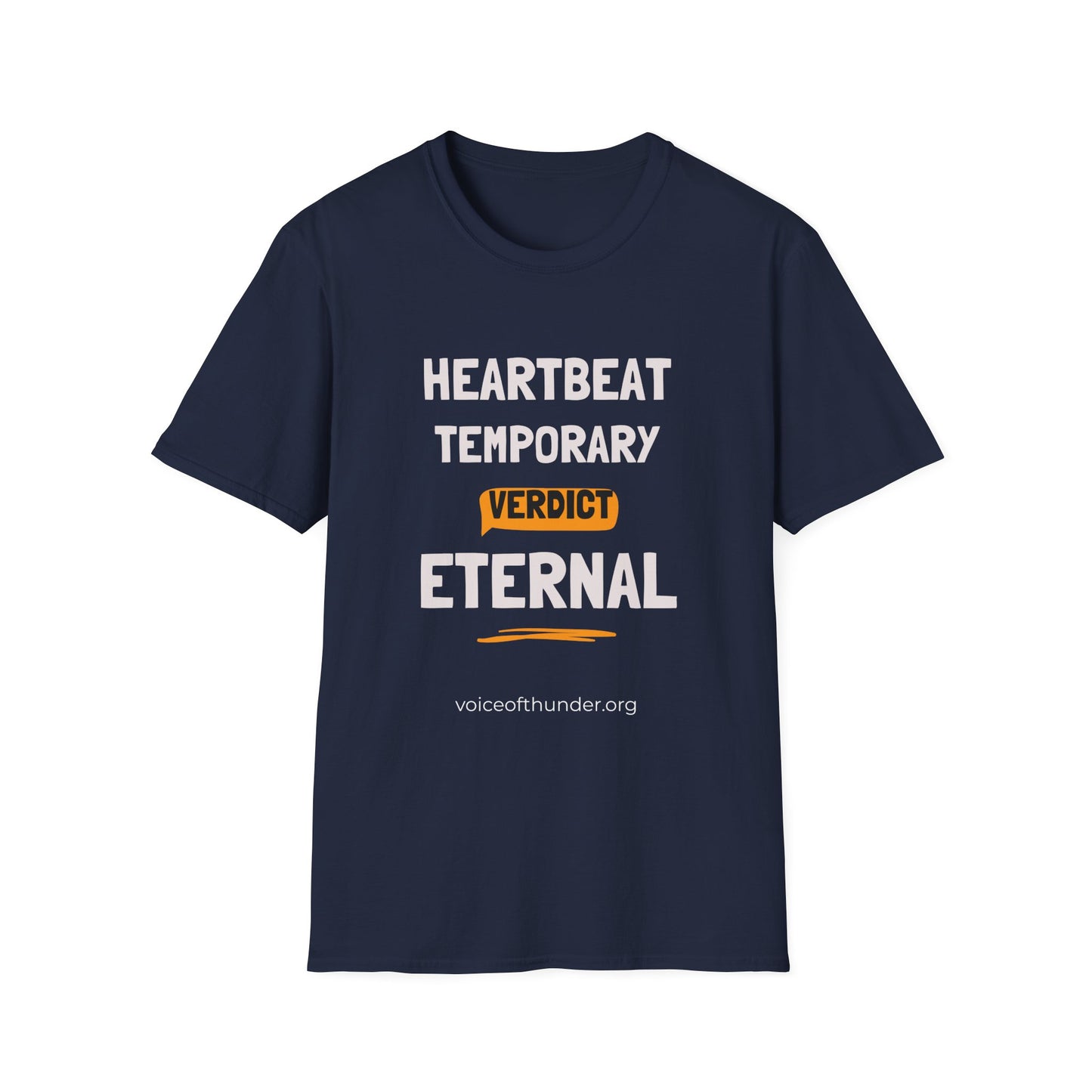 Heartbeat Temporary, Verdict Eternal – Christian T-Shirt | Bold Faith Statement