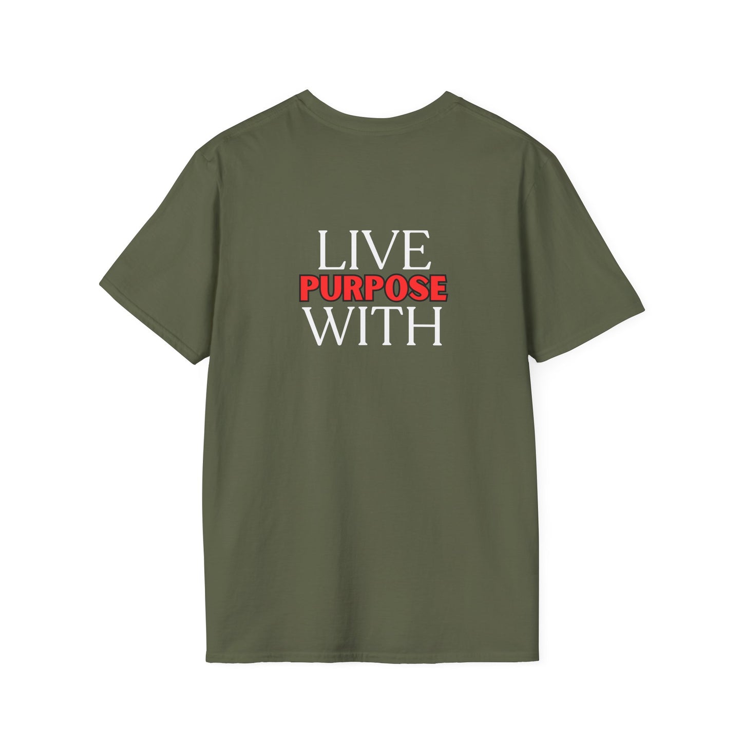 Jesus Wasn’t Hung So We Could Just Hang | Back-Print T-Shirt – LIVE WITH PURPOSE Edition