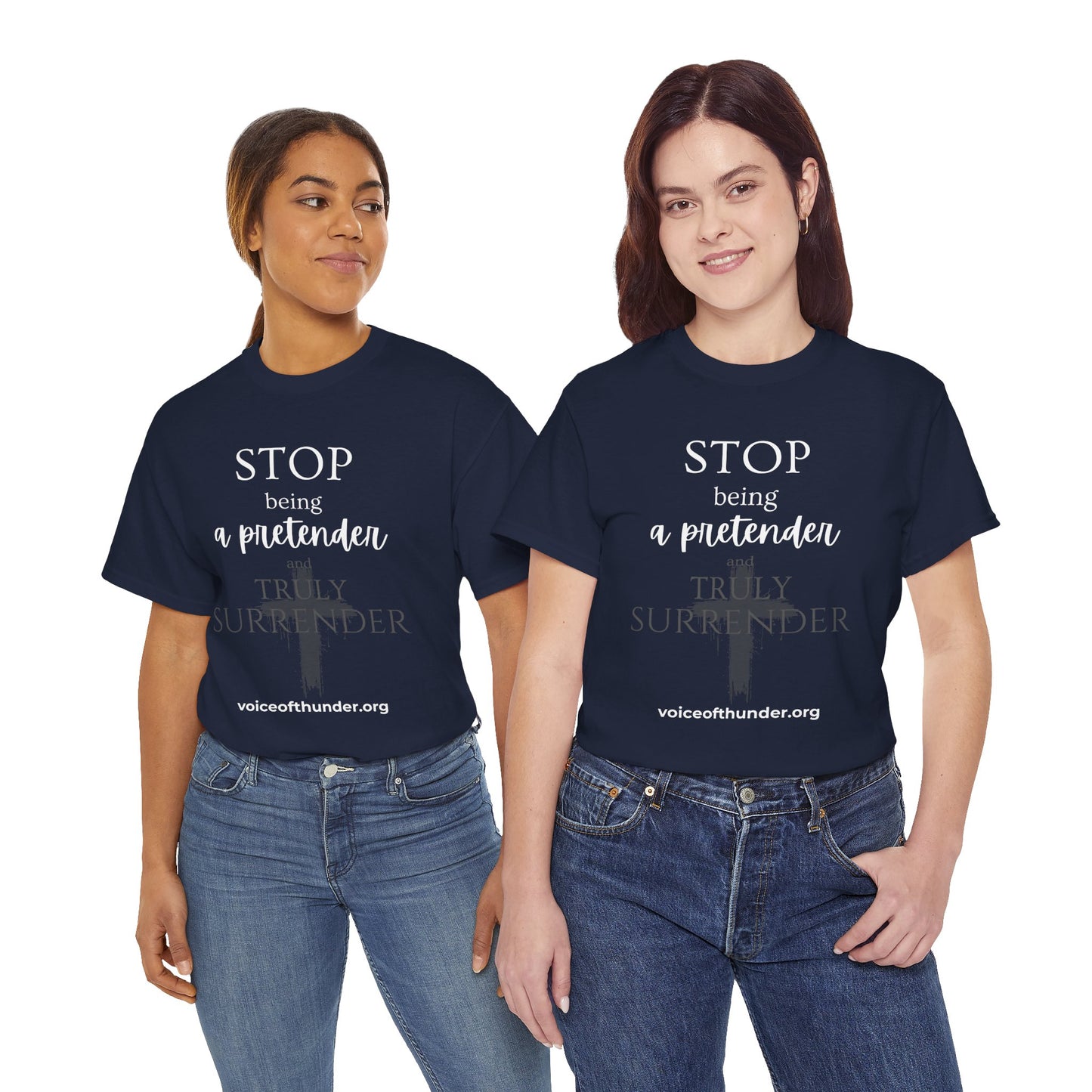 Stop Being a Pretender – Christian T-Shirt | Bold Faith Statement