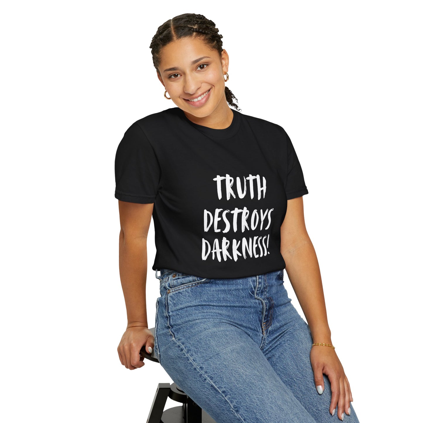Truth Destroys Darkness – Christian T-Shirt | Bold Faith Statement