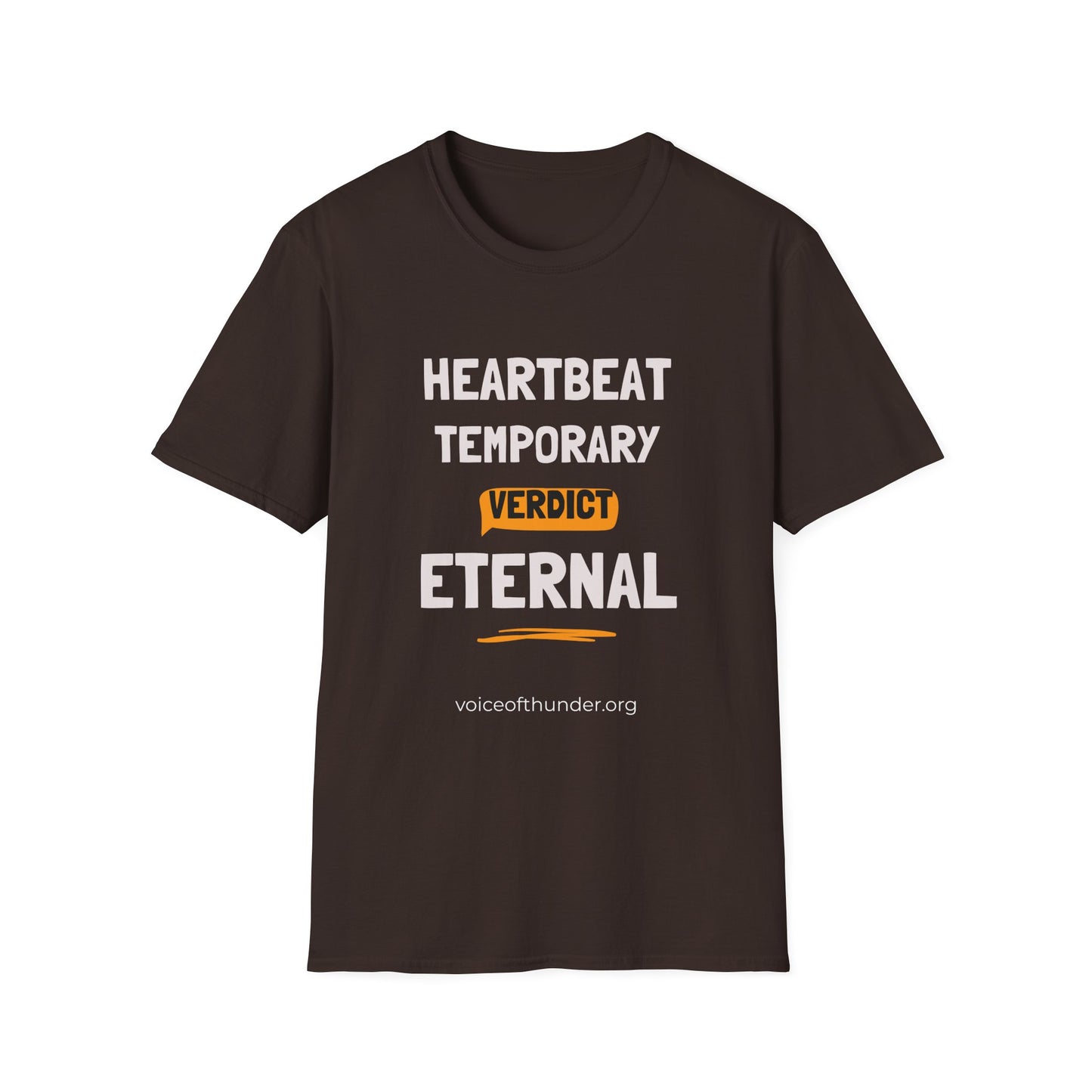 Heartbeat Temporary, Verdict Eternal – Christian T-Shirt | Bold Faith Statement