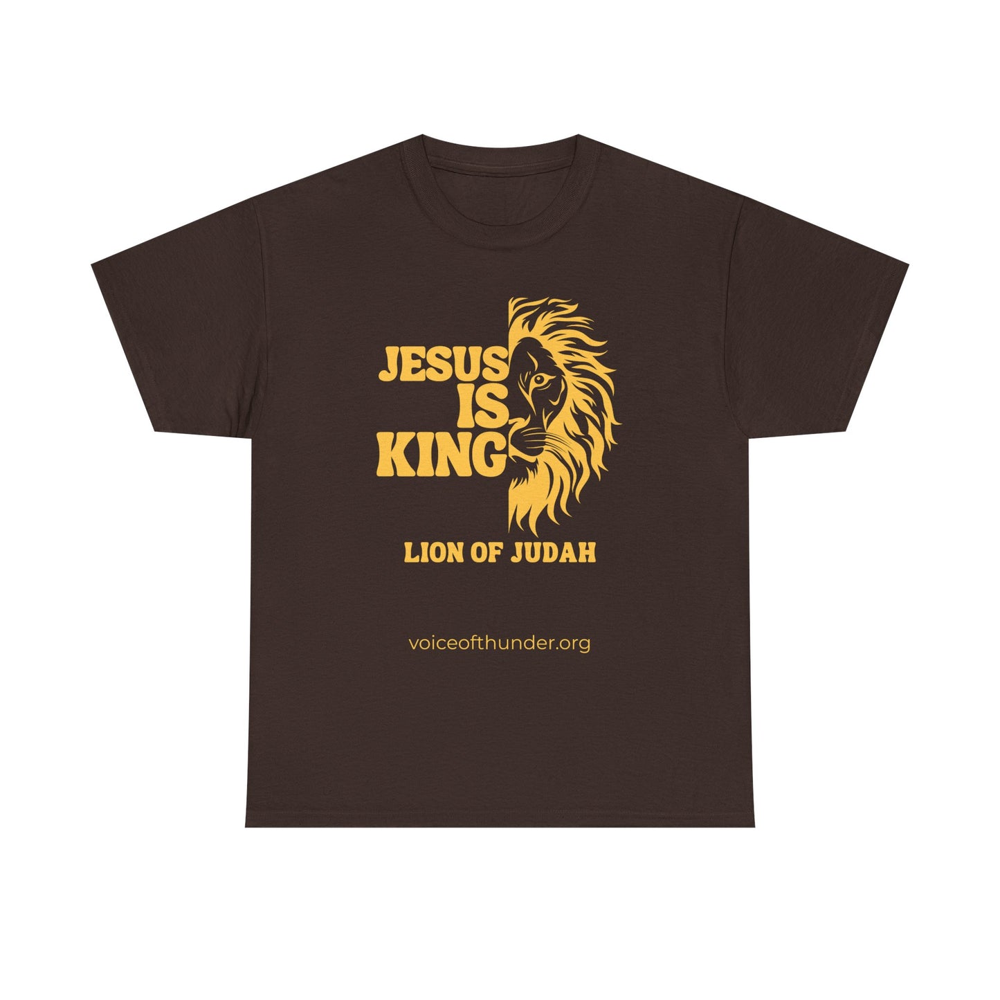 Jesus Is King – Lion of Judah Christian T-Shirt | Bold Faith Statement