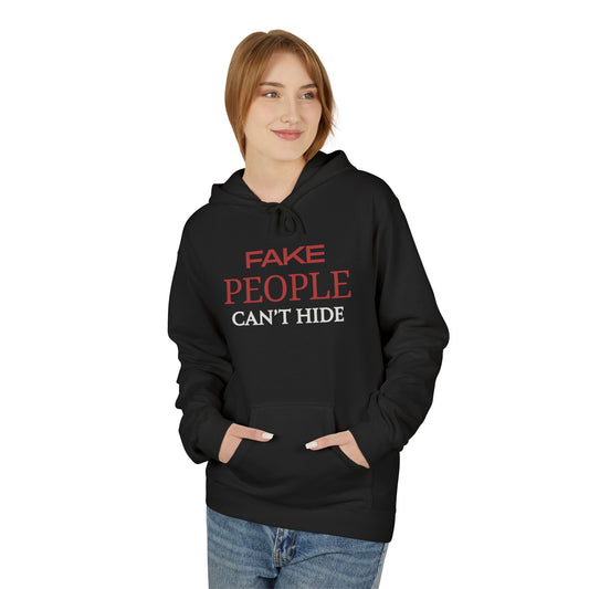 Fake People Can't Hide | Unisex Midweight Softstyle Fleece Hoodie