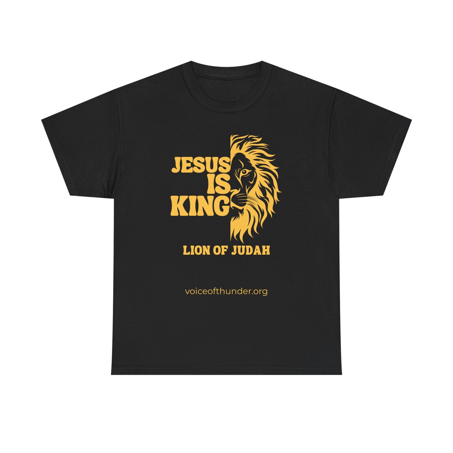 Jesus Is King – Lion of Judah Christian T-Shirt | Bold Faith Statement