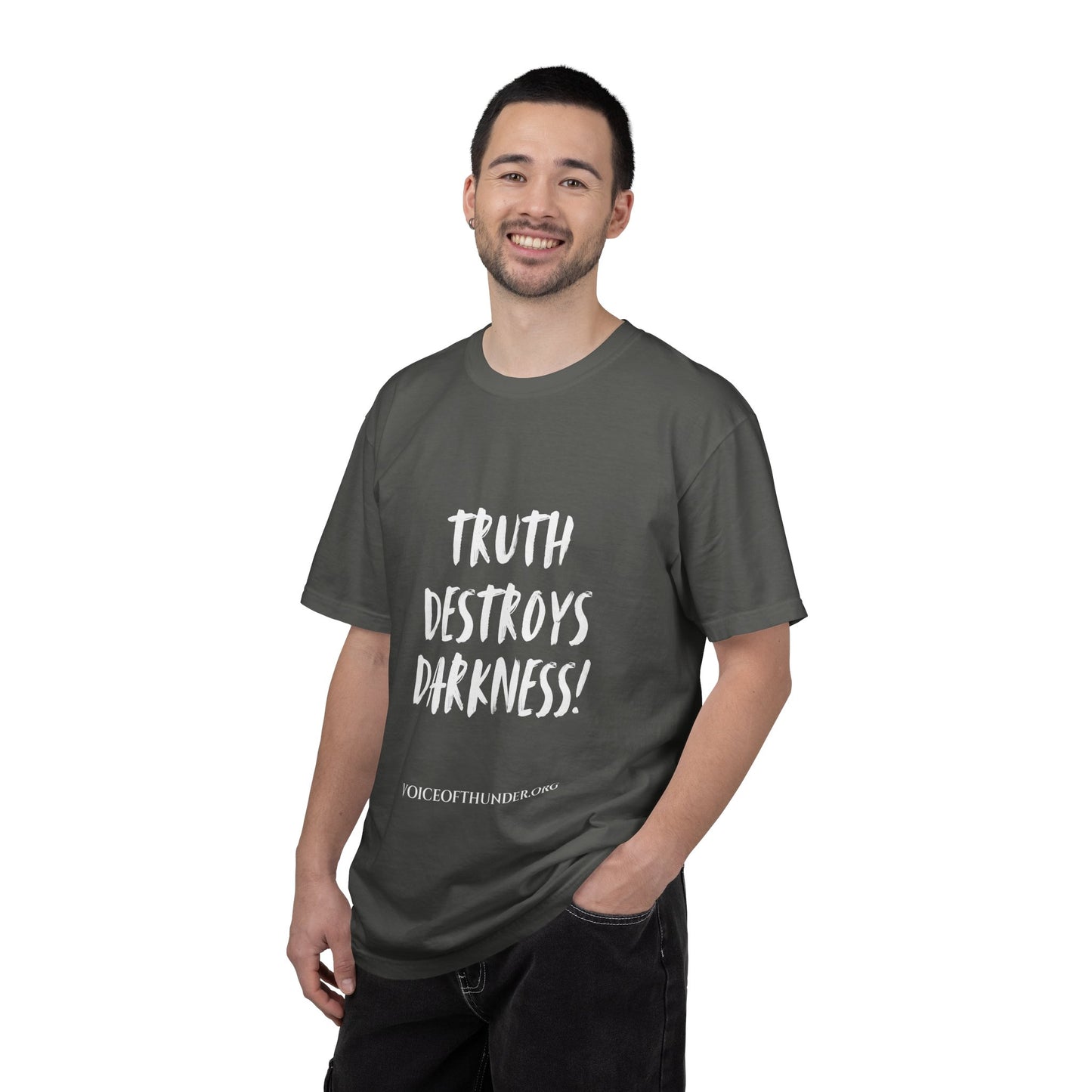 Truth Destroys Darkness T-Shirt — Inspirational Faith Graphic Tee